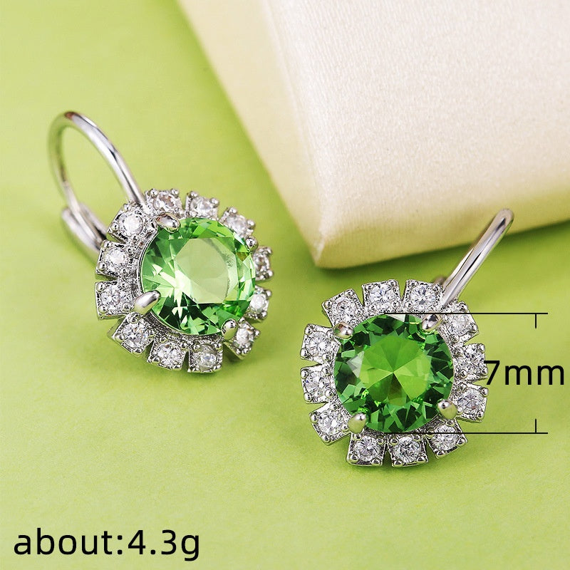 Apple Green Dangler Earrings