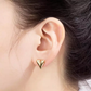 3D Heart Stud Earrings