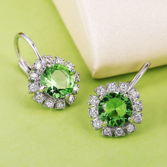 Apple Green Dangler Earrings