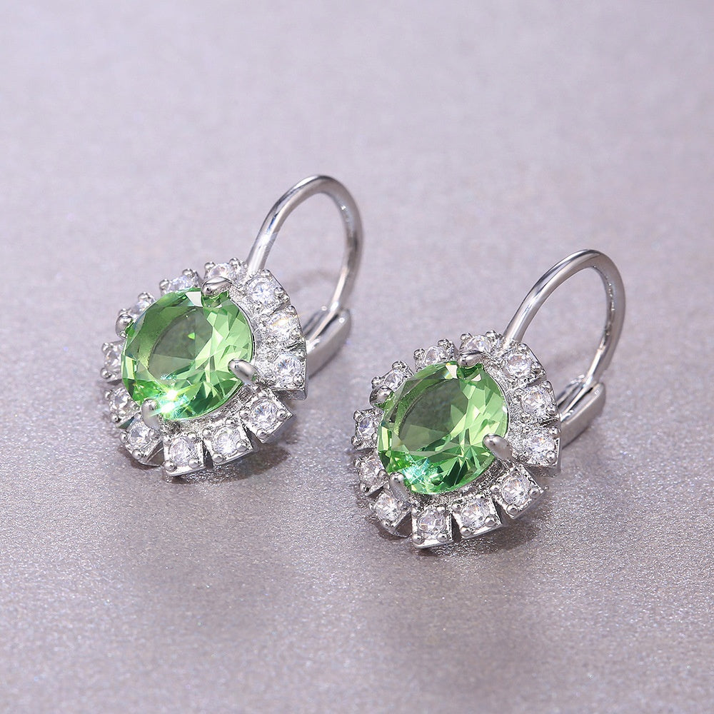 Apple Green Dangler Earrings