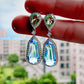 Blue Ocean CZ Dangler Earrings