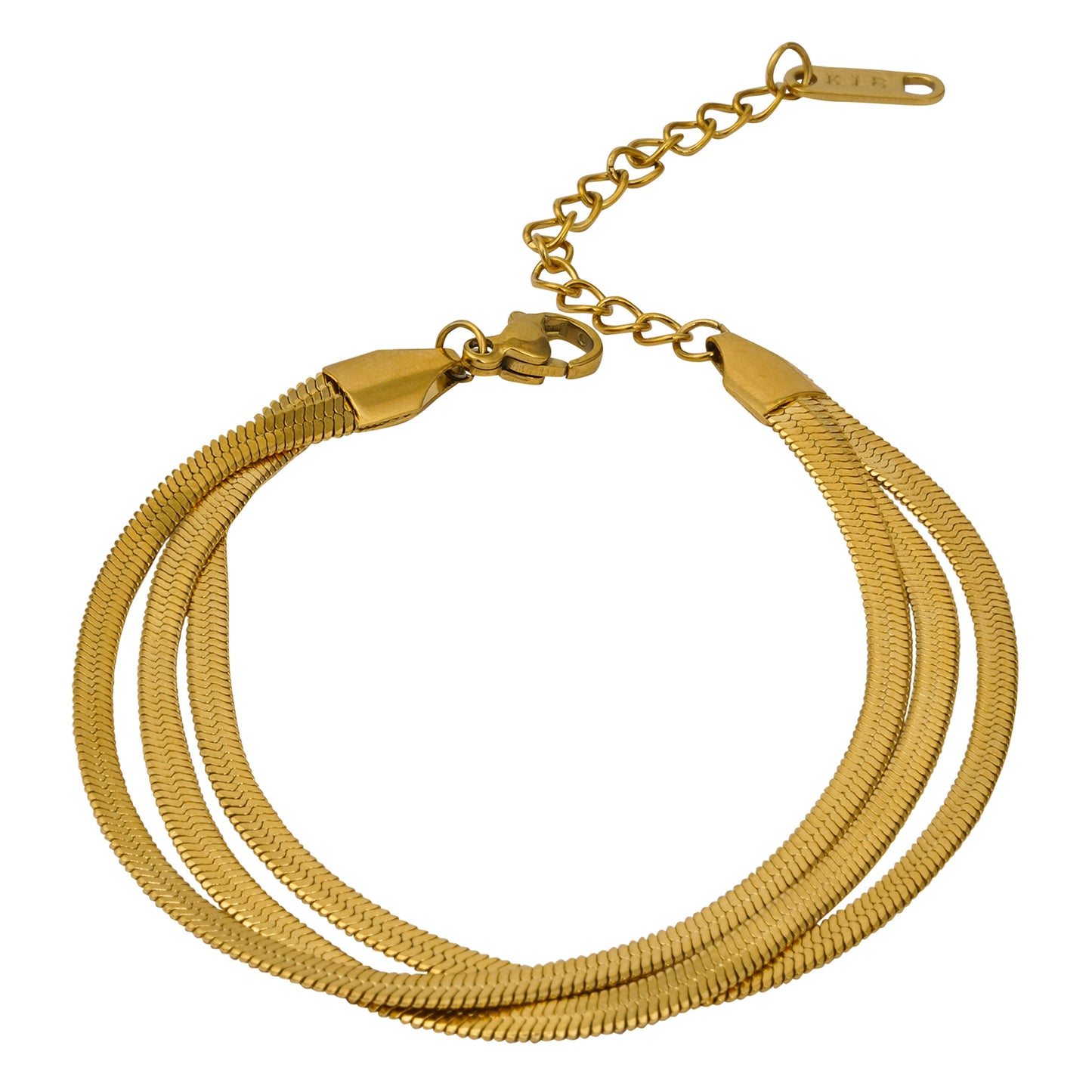 Triple Layer Snake Chain Bracelet