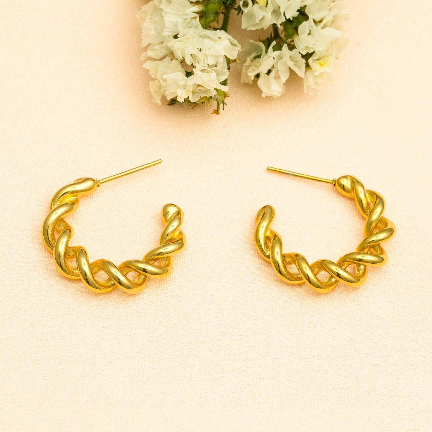 Braided Hoop Earrings