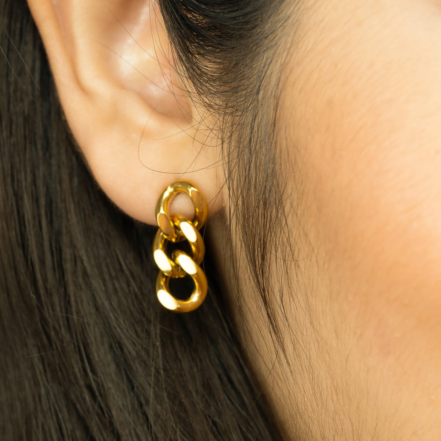 Cuban Chain Earrings