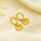 Polar Star Golden Drop Earrings