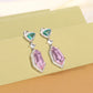 Pink Dreams CZ Dangler Earrings