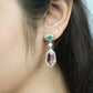 Pink Dreams CZ Dangler Earrings