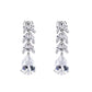 White CZ Dangler Earrings