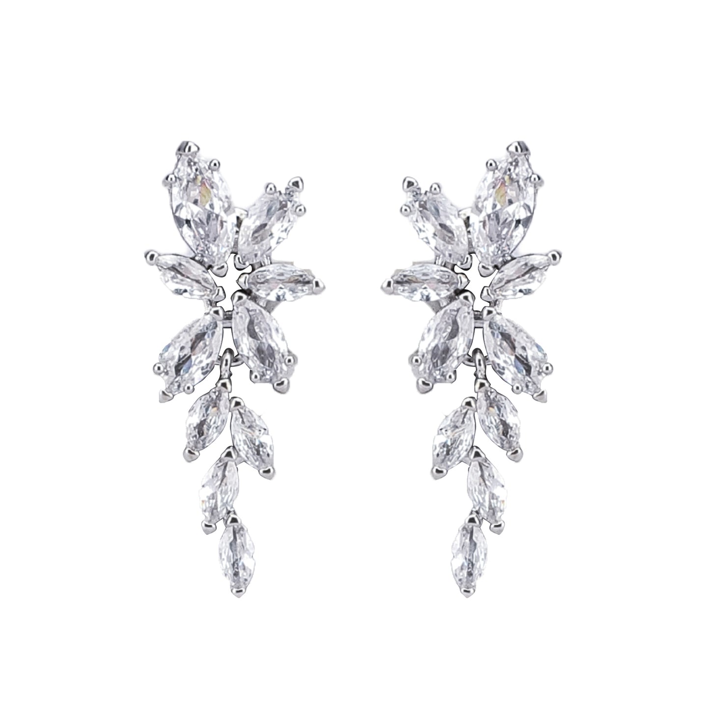 White Beauty Dangler Earrings