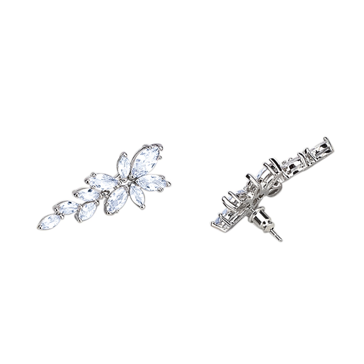 White Beauty Dangler Earrings