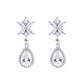 White Jasmine CZ Drop Earrings