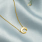 Crescent Moon Pendant with MOP
