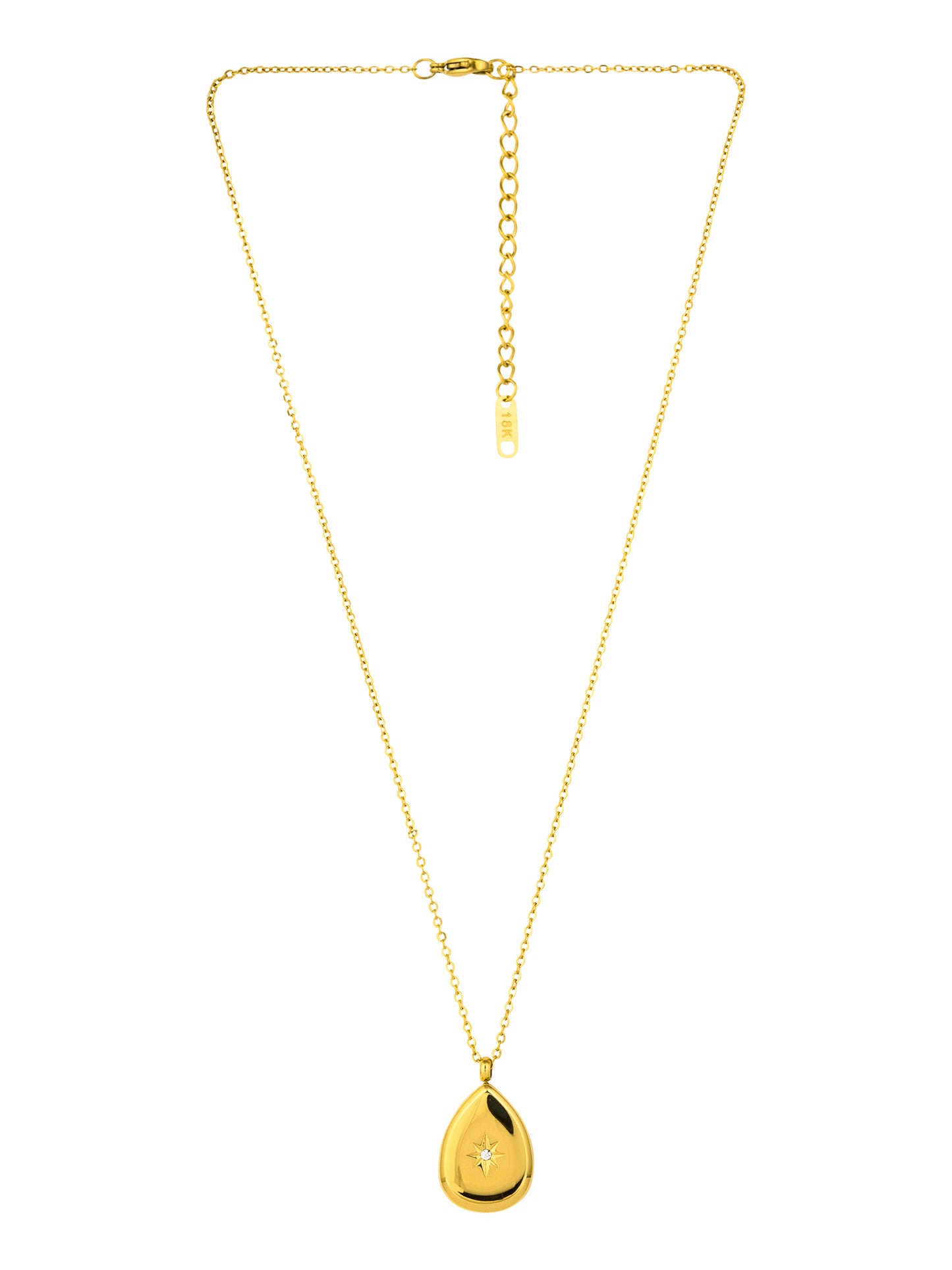 Drop Shape Pendant with a Star