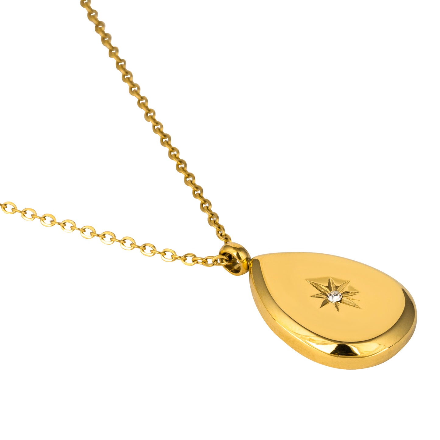 Drop Shape Pendant with a Star