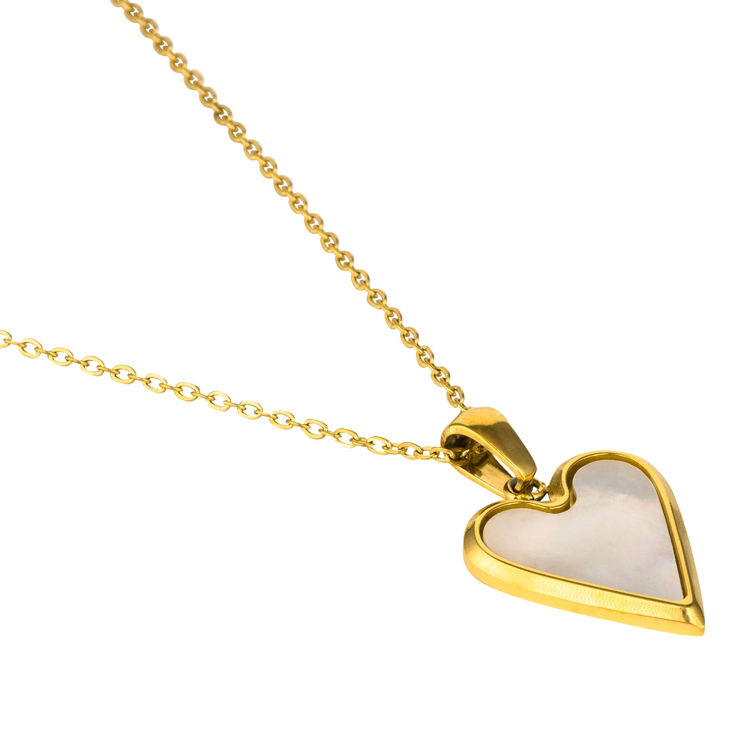 Heart Shape Pendant with MOP