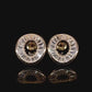 White Sparkle CZ Stud Earrings