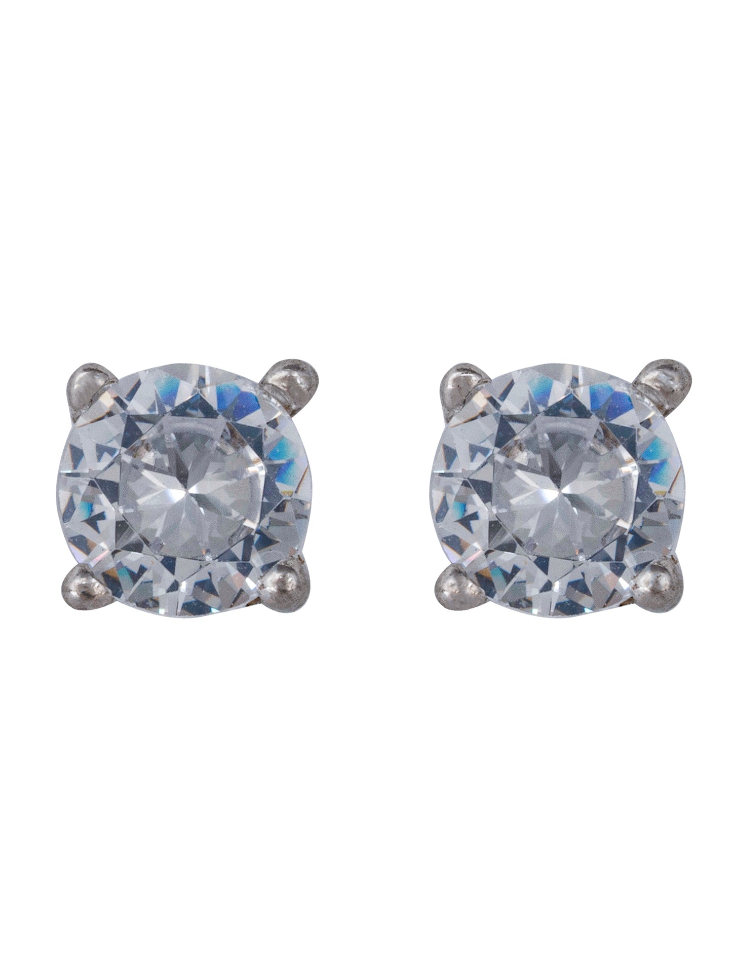 925 Sterling Silver Round Studs Combo 6mm and 4mm