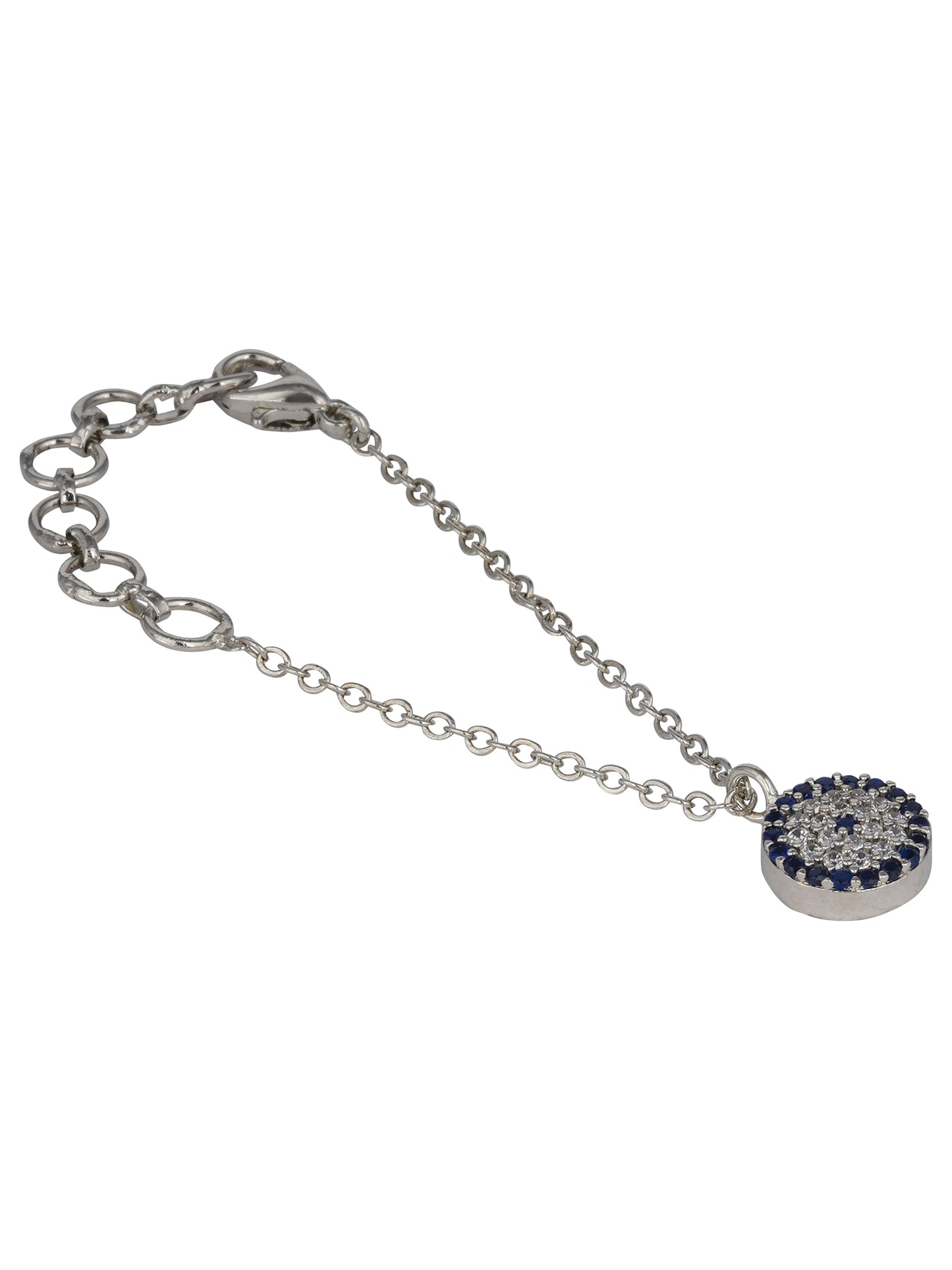 Evil Eye Watch Charm - Silver