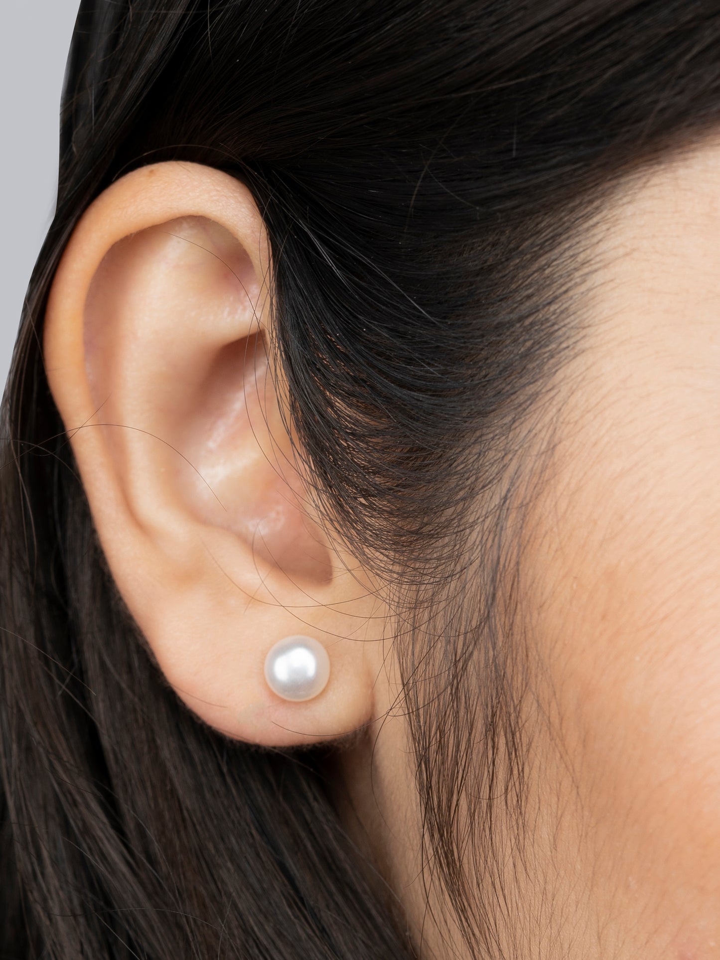 925 Sterling Silver Pearl Studs Combo 6mm and 4mm