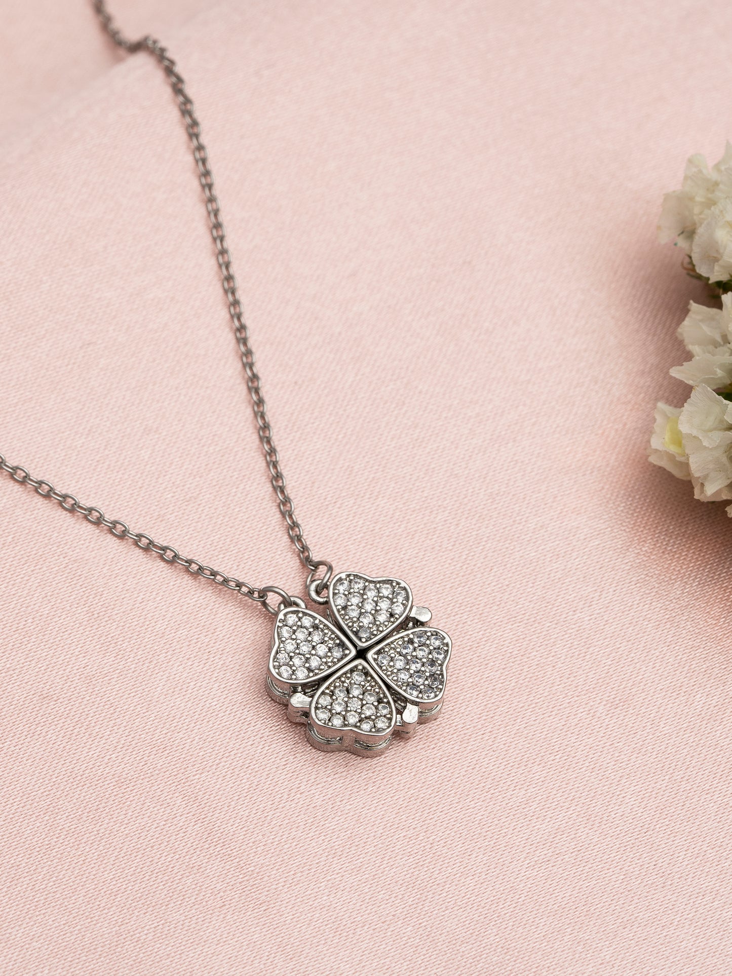 Silver Four Leaf Clover Pendant