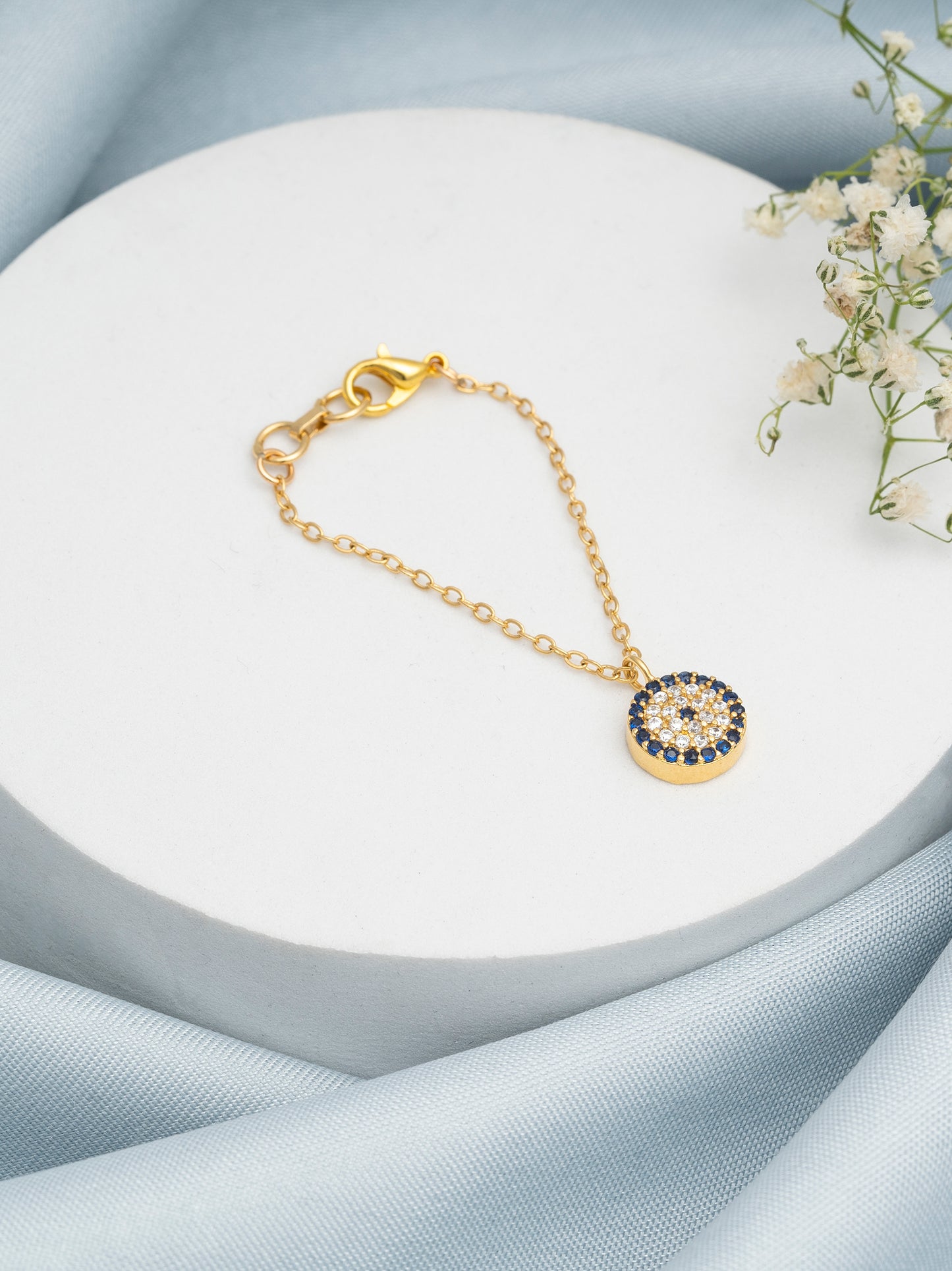 Evil Eye Watch Charm - Gold