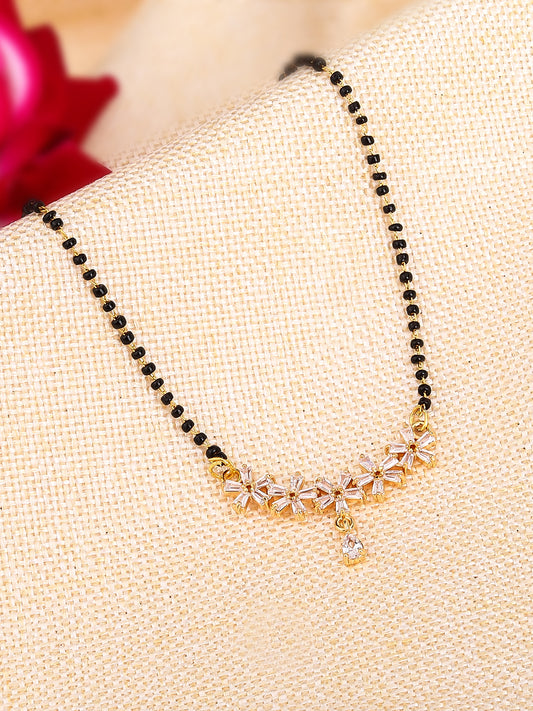 Floral CZ Mangalsutra