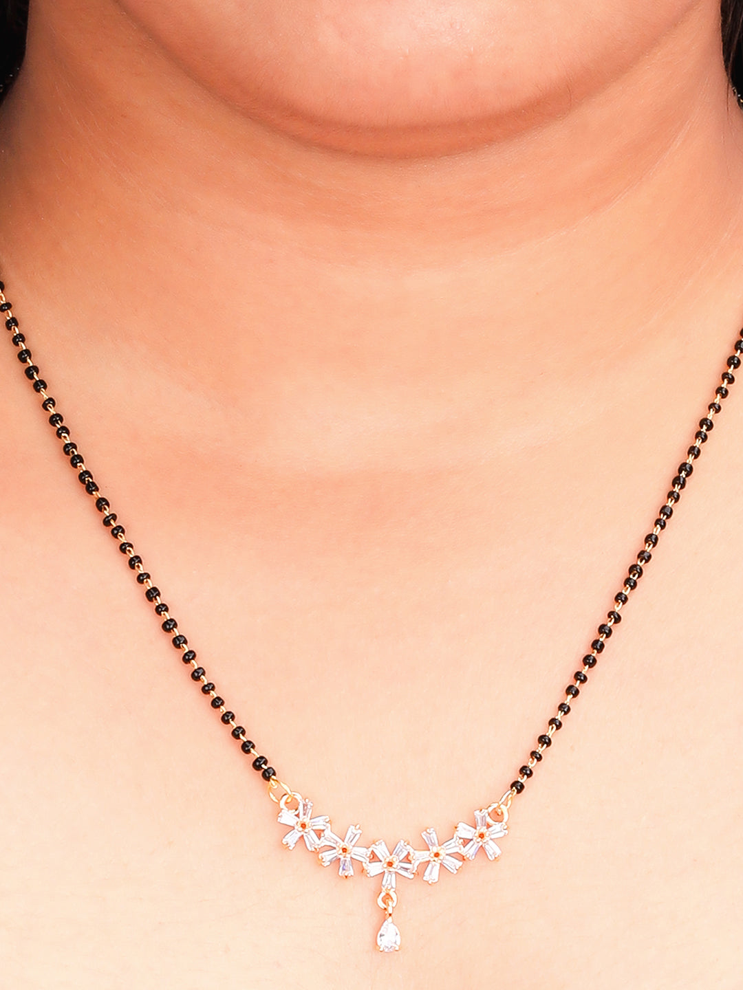 Floral CZ Mangalsutra