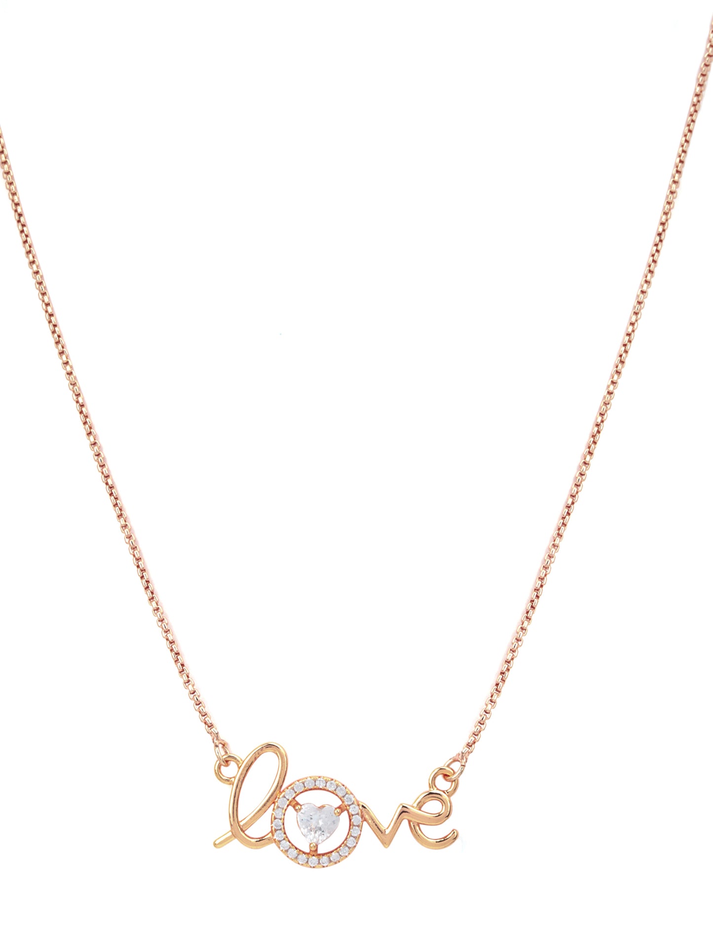 Love CZ Pendant Necklace