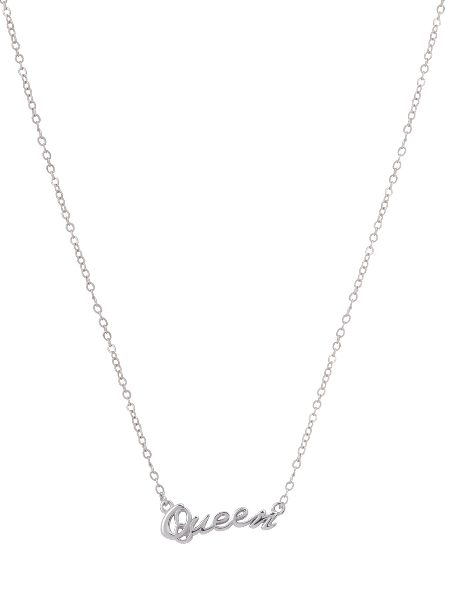 925 Sterling Silver Queen Pendant Necklace