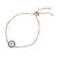 Evil Eye CZ Bracelet (Rose Gold)