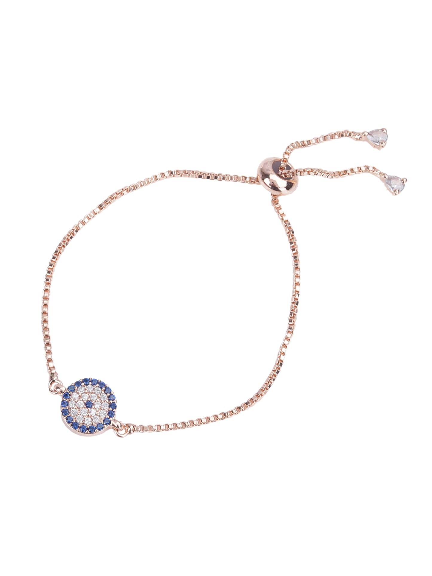 Evil Eye CZ Bracelet (Rose Gold)