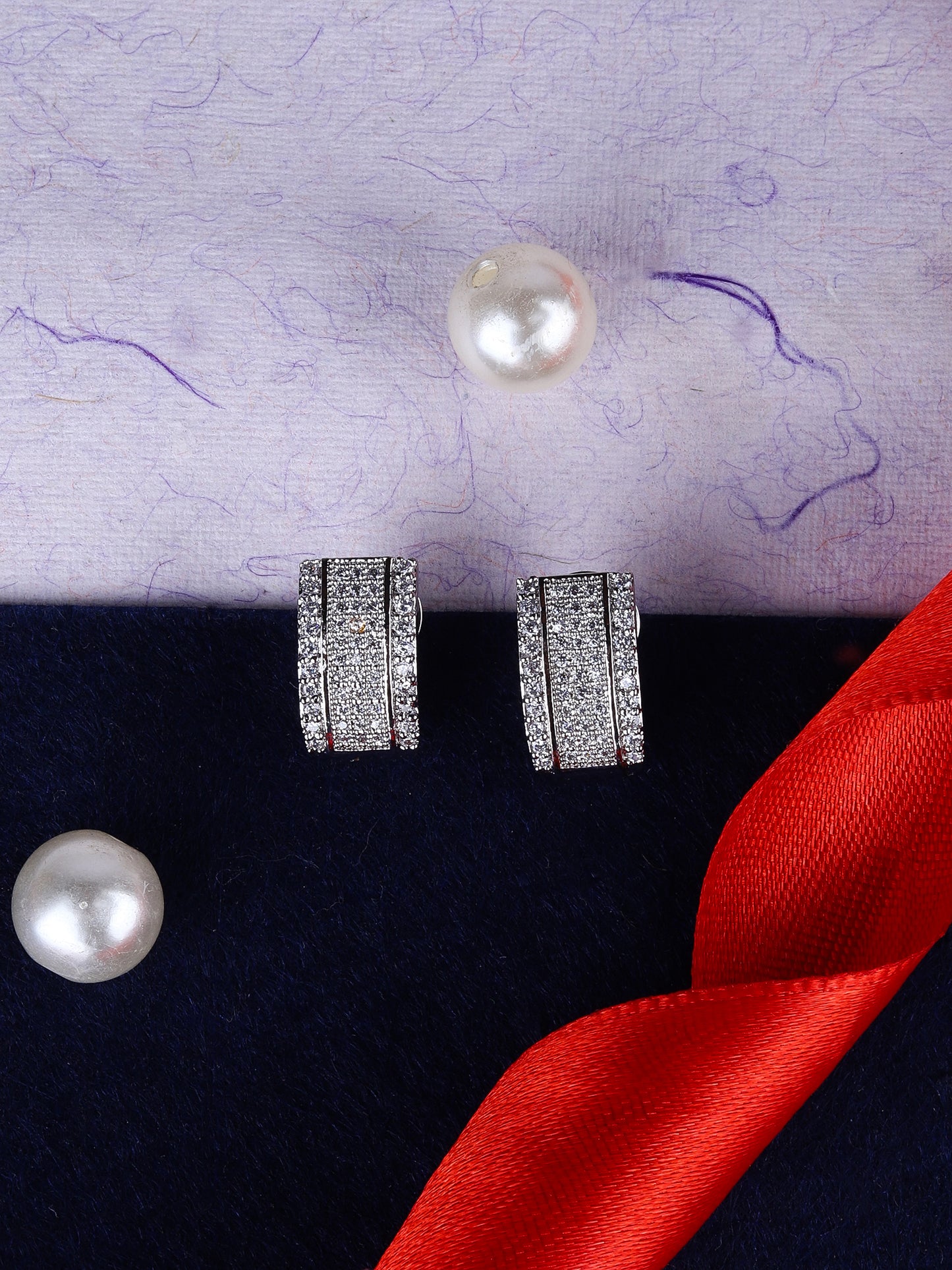 Shining CZ Earrings (Silver)
