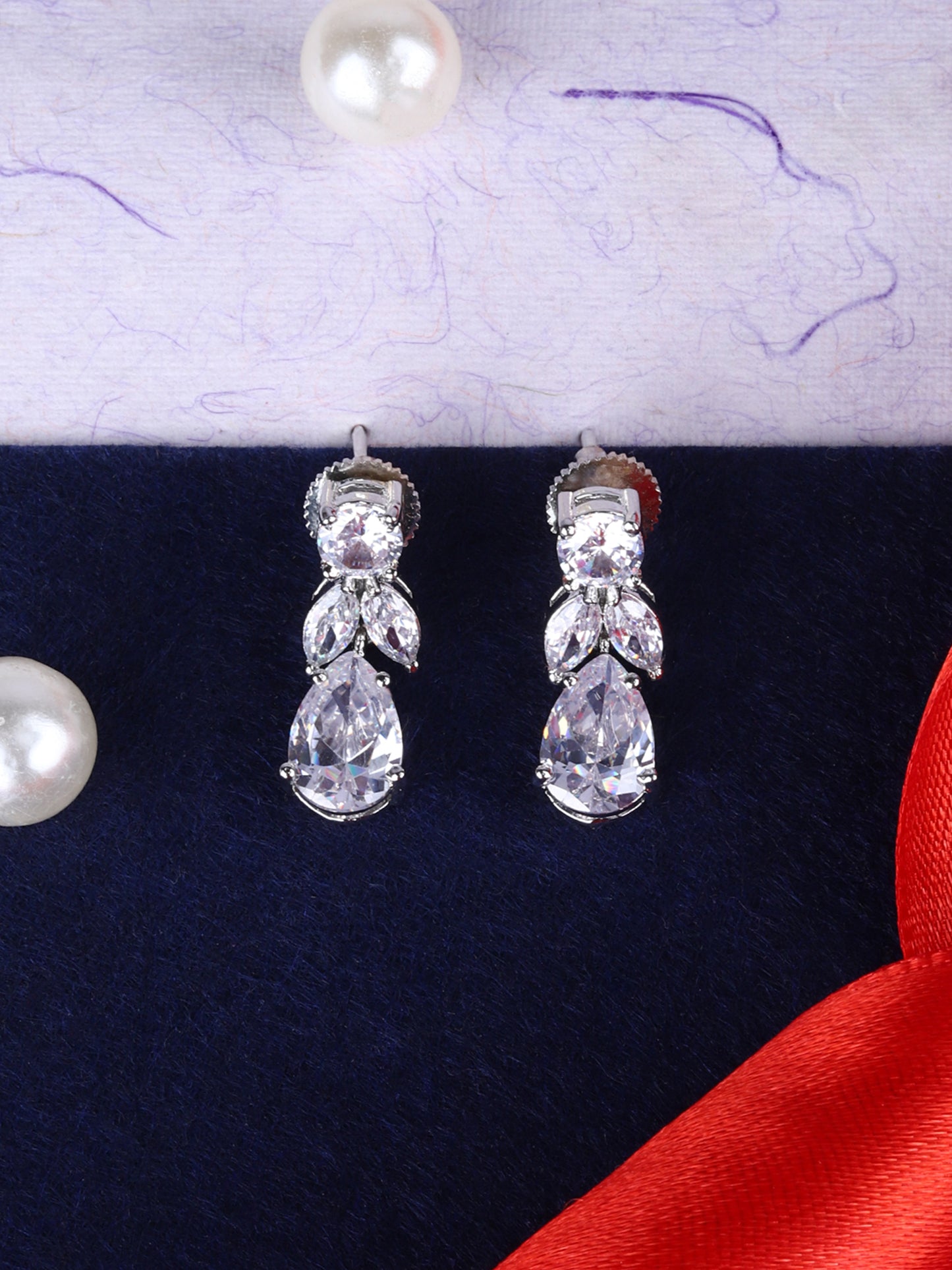 CZ Drop Earrings