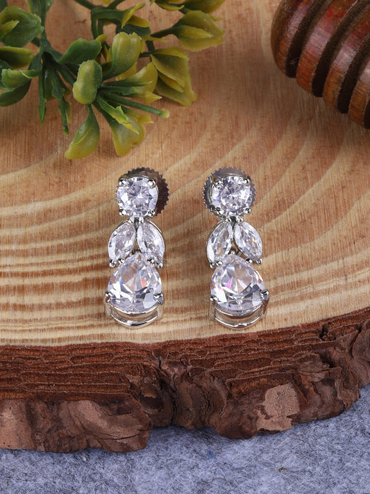 CZ Drop Earrings