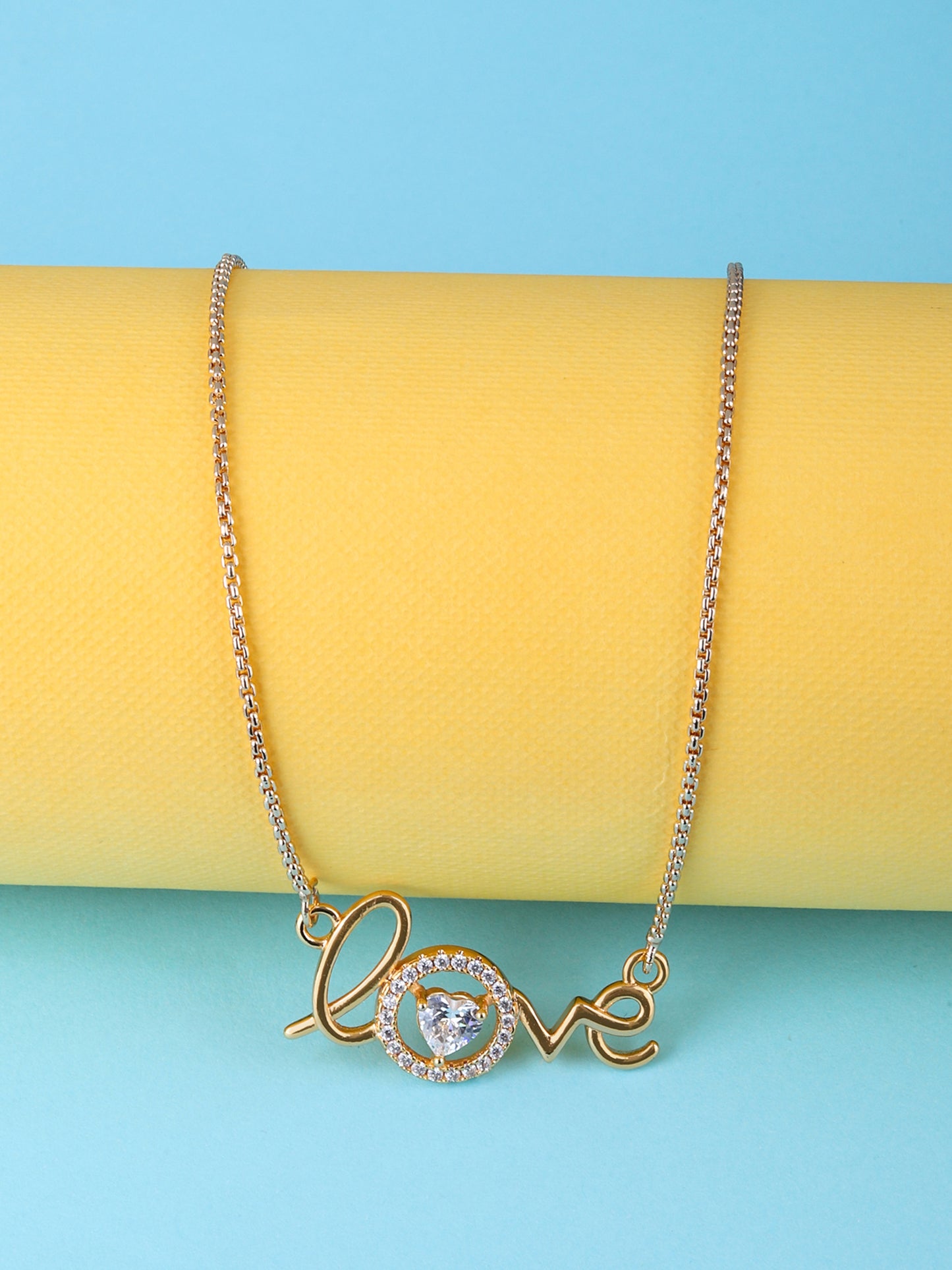 Love CZ Pendant Necklace