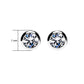 925 Sterling Silver Round Bezel studs Combo 7mm and 5mm