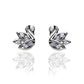 925 Sterling Silver White CZ Studded Swan